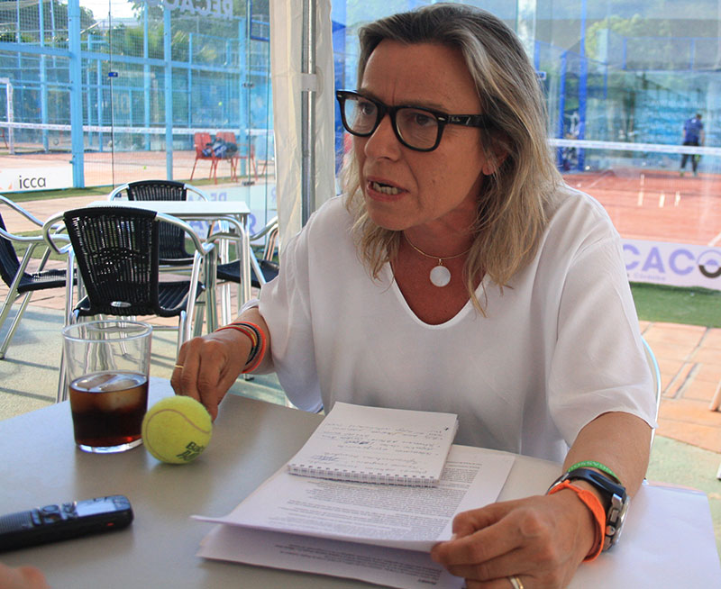 Isabel Albás en un momento de la entrevista