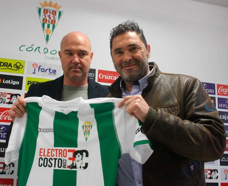 Rafa Berges junto a Rafa Navarro el día de su presentación a finales de febrero