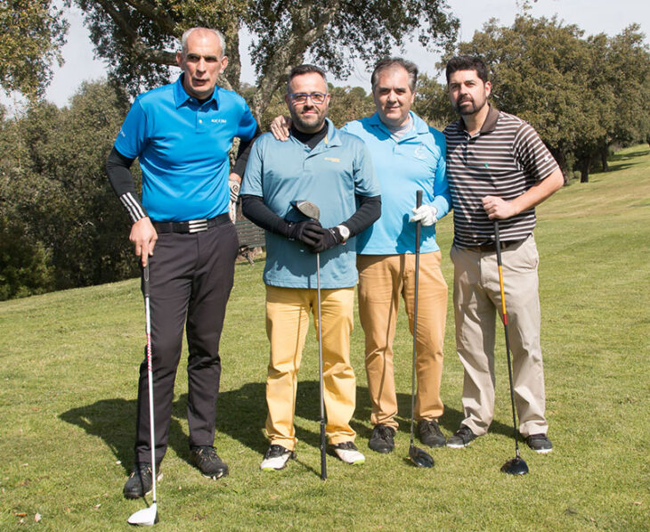 Andoni Cedrún, Jesús Márquez, Alberto Fernández y Jesús García Sanjuán.