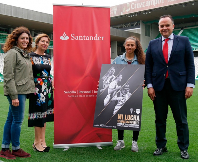 La presentación del partido en El Arcángel del Córdoba CF Femenino