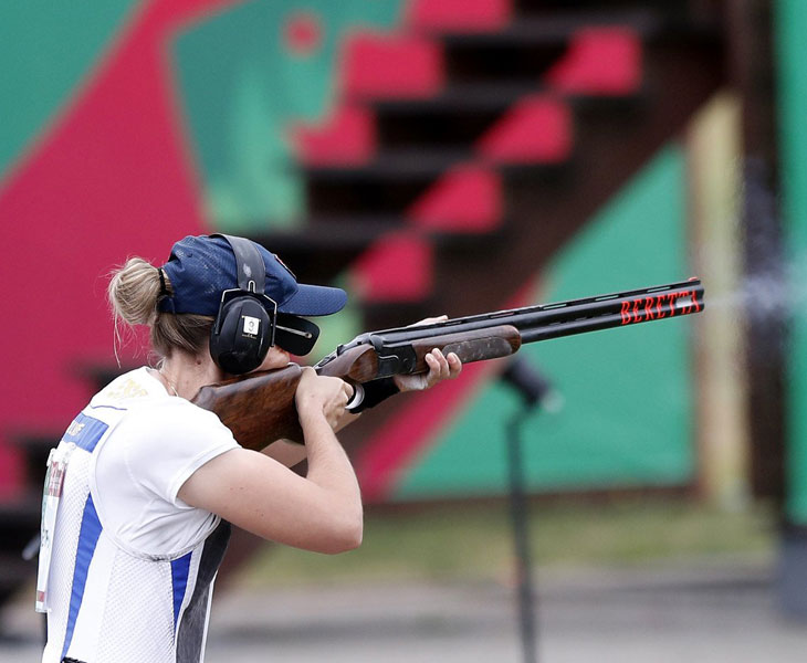 Fátima en plena competición