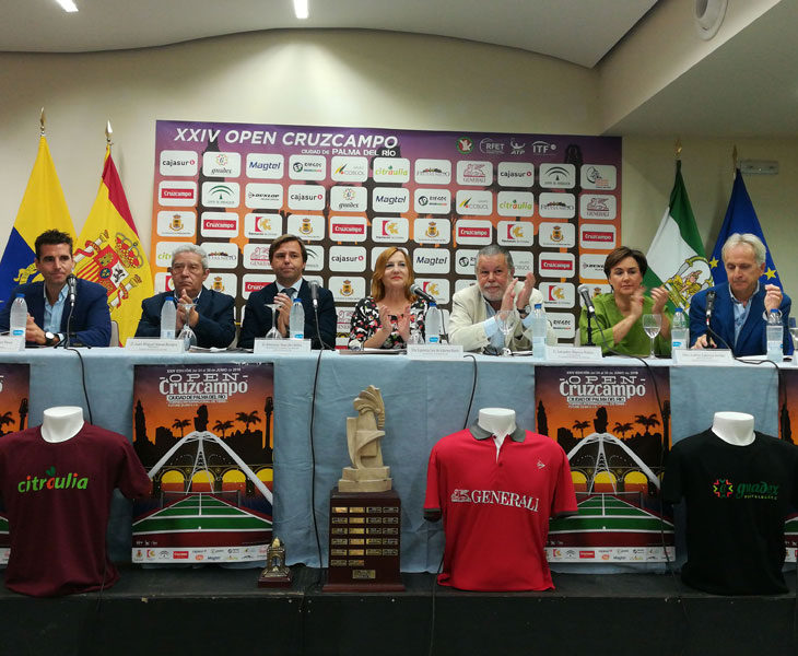 La presentación del Open Cruzcampo en Palma del Río