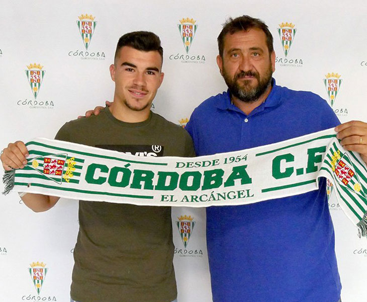 Álex Molina junto a Rafa Herrerías, coordinador de la cantera