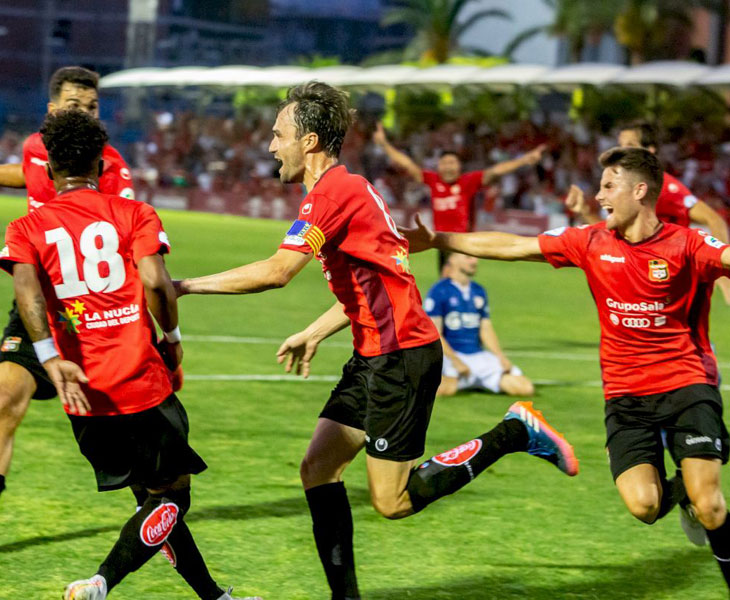 El momento de la celebración de La Nucía en el añadido.