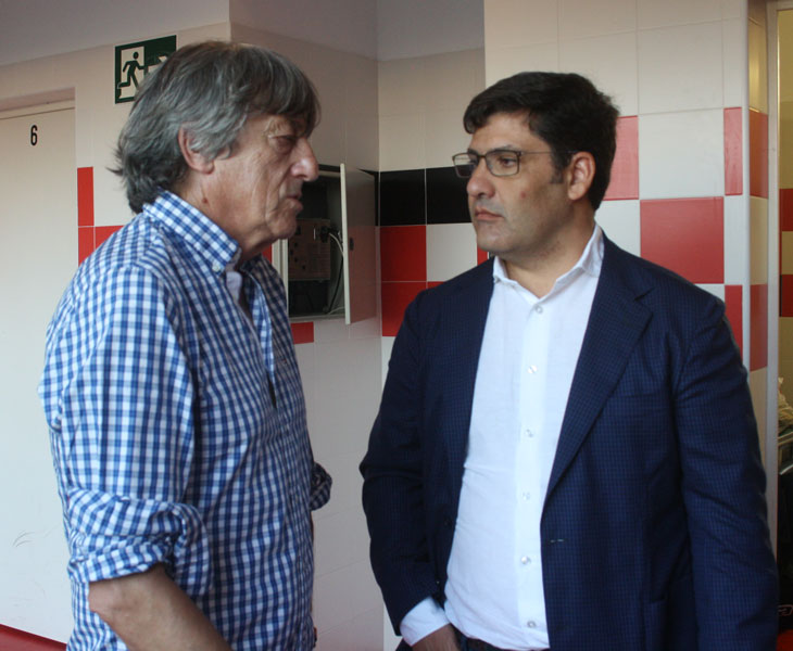 Jesús León con Enrique Martín, su gran apuesta para atacar el ascenso.