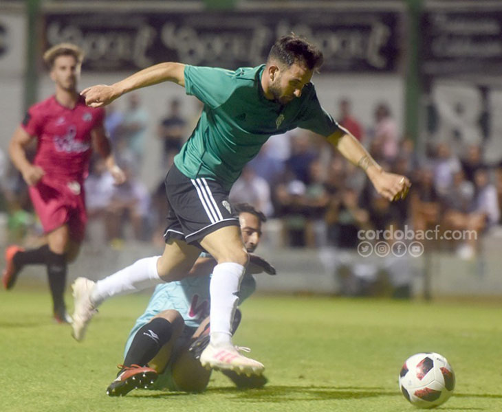 Sebas Moyano en la jugada del gol