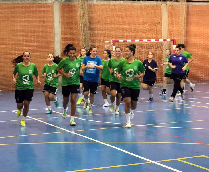 Las jugadoras cajistas en sus primeras carreras de la pretemporada