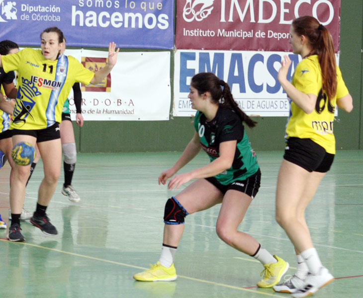 Marta Pombal, una de las jugadoras que seguirá en Adesal, en un partido de la pasada temporada