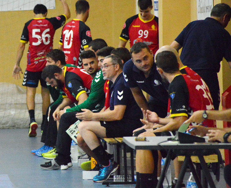 Jesús Escribano en pleno partido. Foto: Cajasur CBM