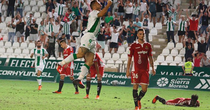 Piovaccari celebrando su segundo gol del curso. Autor: Paco Jiménez