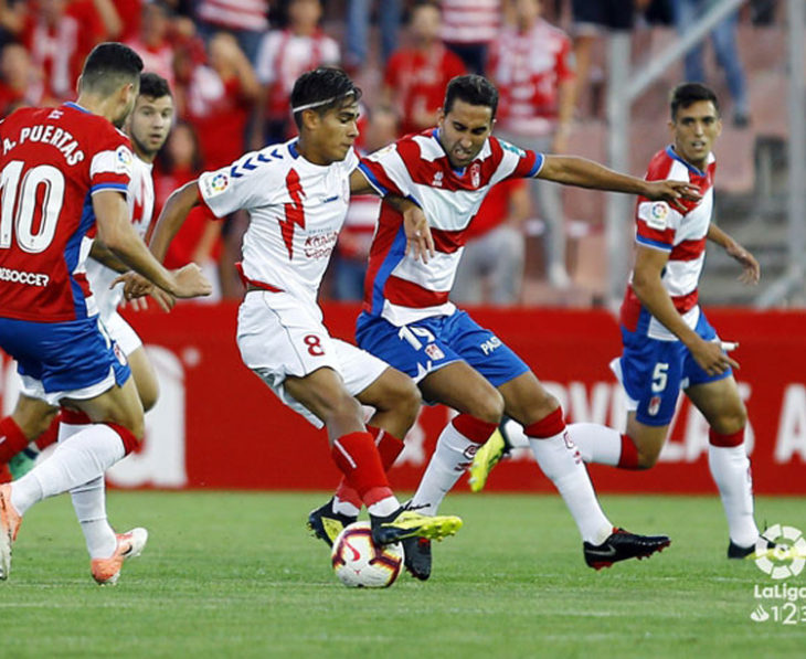 El Granada ganó su último partido en casa pero cayó en su salida A Coruña. Foto: LFP