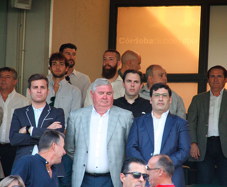 Jesús León junto al secretario de la cordobesa, Rodri, y el seleccionador andaluz femenino Martín Torralbo