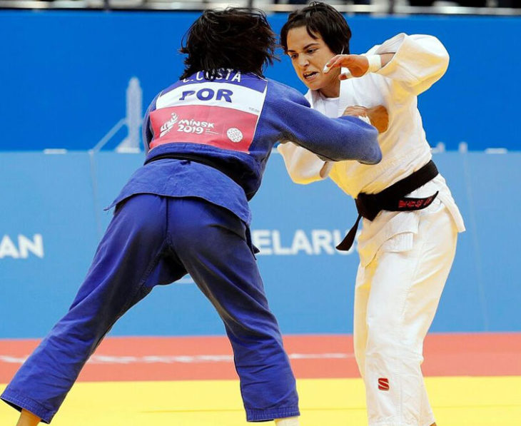 Julia Figueroa en un combate de este 2019. Foto: Federación Internacional de Judo