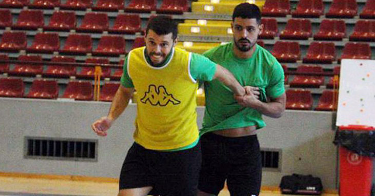 Jesús Rodríguez junto a Juanra en un entrenamiento. Autor: Paco Jiménez