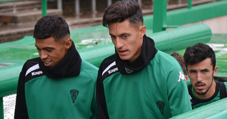 Bruno Montelongo junto a sus ex compañeros del Córdoba CF