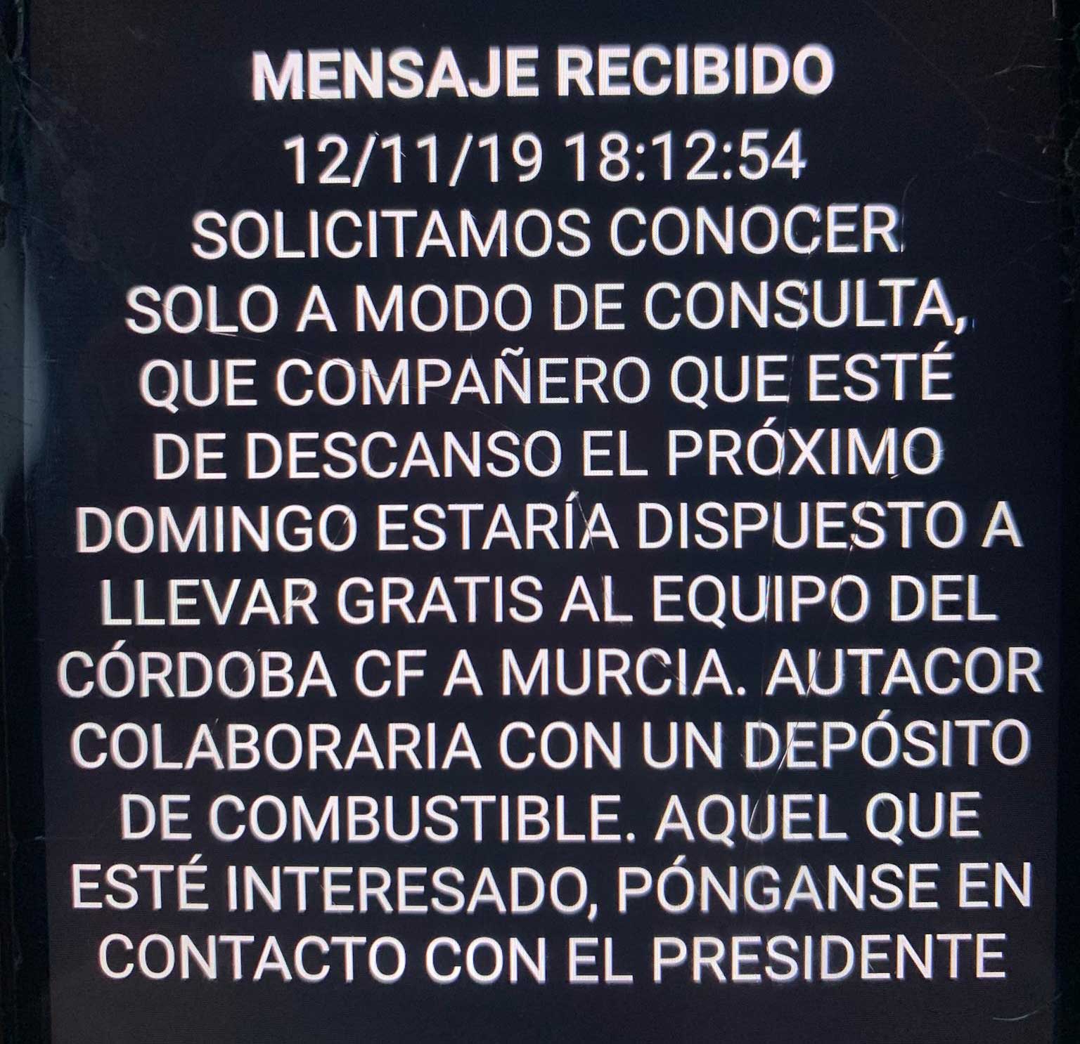 El mensaje al gremio de taxistas