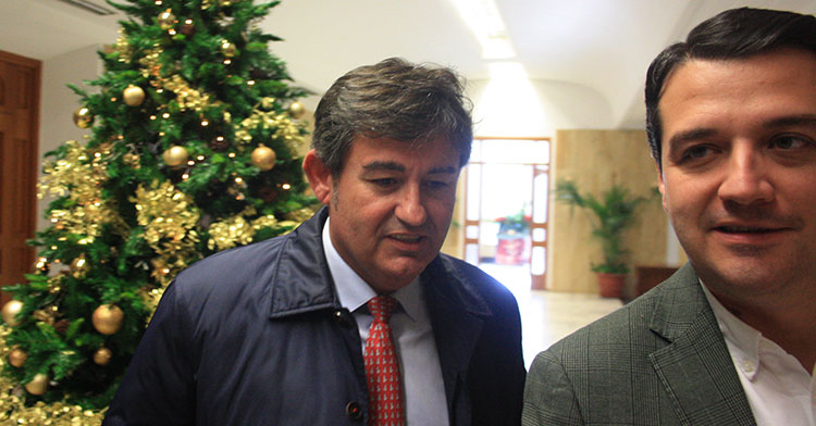 Javier González a la conclusión de la reunión con el alcalde
