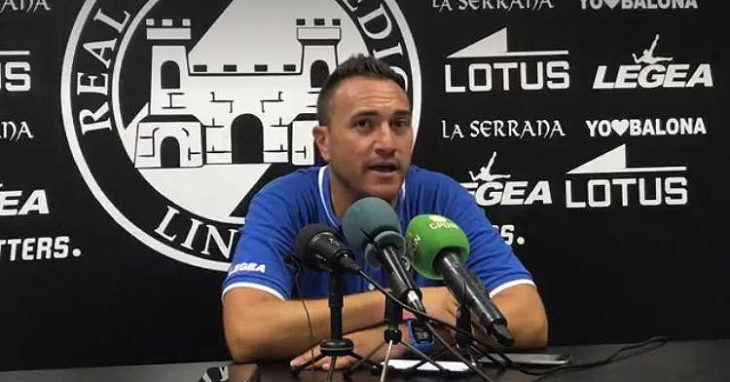 Jordi Roger, entrenador blanquinegro. Foto: RB Linense