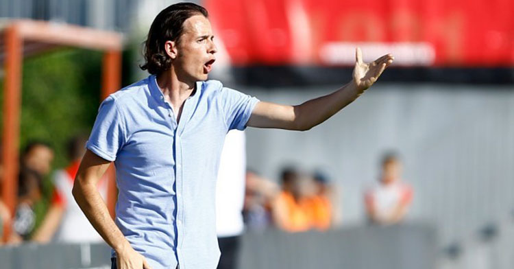 David Tenorio en un encuentro cpn el filial nazarí. Foto: Granada CF
