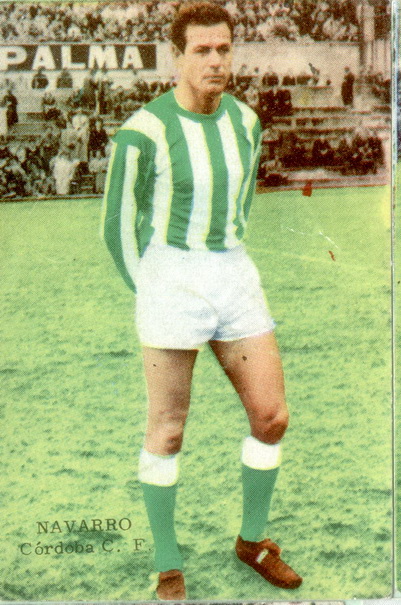 José Luis Navarro con la elástica blanquiverde en la década de los sesenta.