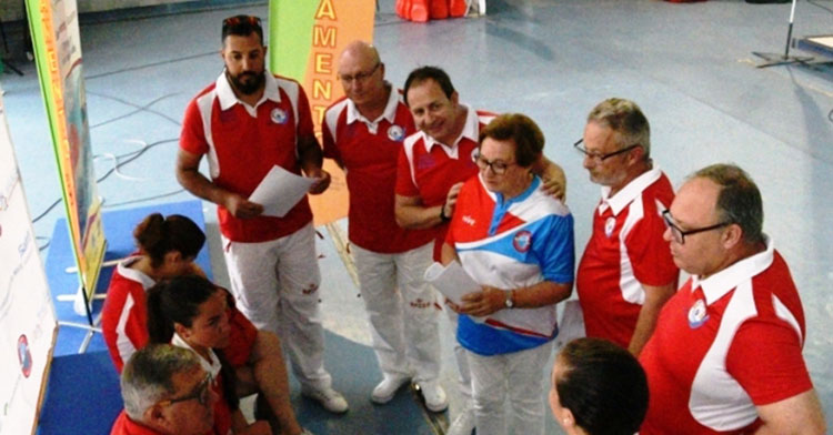 Reunión arbitral del Campeonato de España de Salvamento y Socorrismo, disputa en Málaga en 2018.