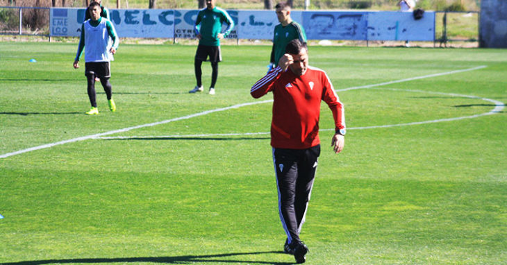 Raúl Agné durante una sesión de entrenamientos de esta semana.