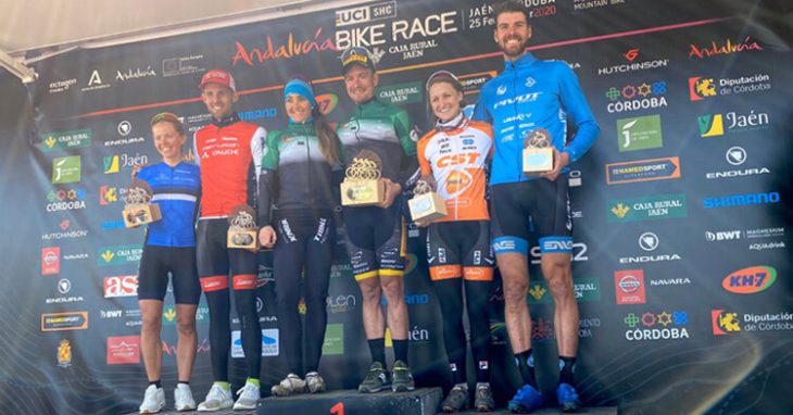 Primeros clasificados de la Andalucía Bike Race 2020. Foto: @andbikerace