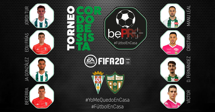 Los iniciales Esports del Córdoba CF de 2020.