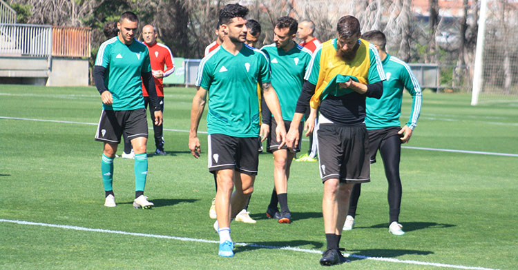Chus Herrero a la conclusión de uno de los últimos entrenamientos en la Ciudad Deportiva.