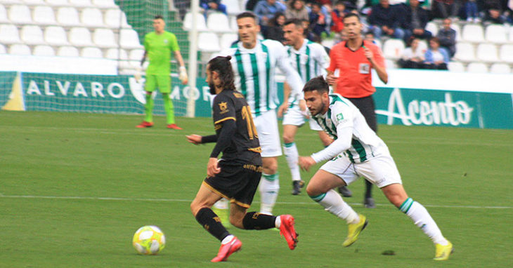 Iván Robles en el partido ante el Algeciras