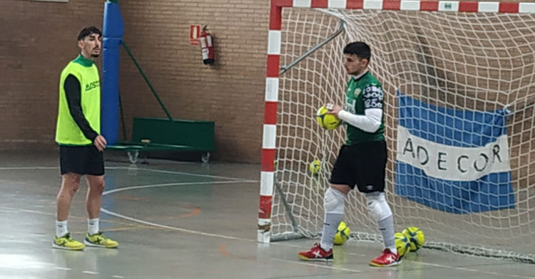 Rafa López durante la sesión de esta mañana en el Guadalquivir