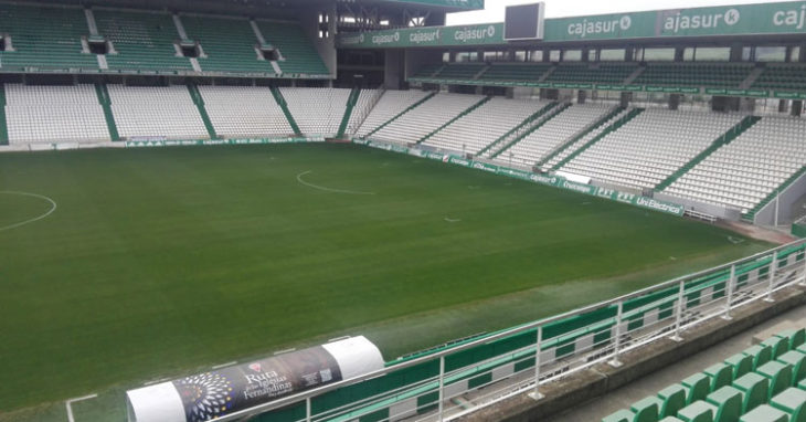 El Arcángel sin el calor de su público. Foto: Córdoba CF