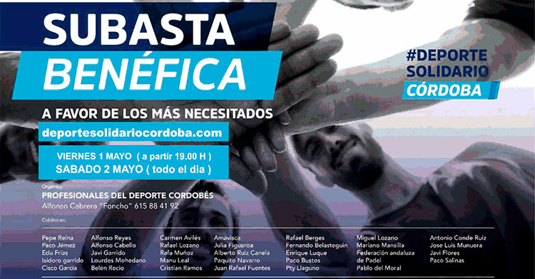 La iniciativa del IMDECO uniendo a la familia del deporte cordobés en pos de una gran subasta benéfica.
