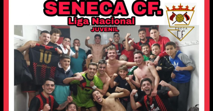 Los jugadores del Séneca tras una de sus victorias de esta temporada. Imagen: Josemafotos