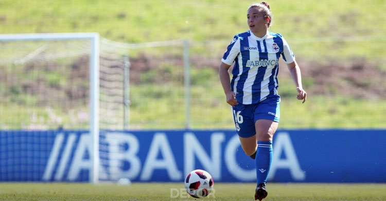 Laura Vázquez en un partido como herculina. Foto: Depor