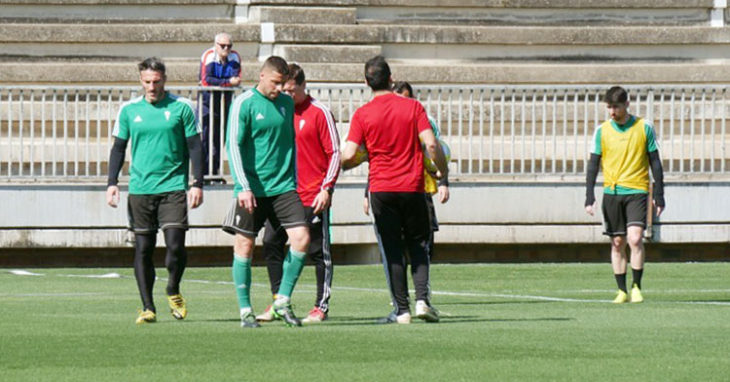 Varios jugadores del Córdoba entrenando en la Ciudad Deportiva. Foto: CCF