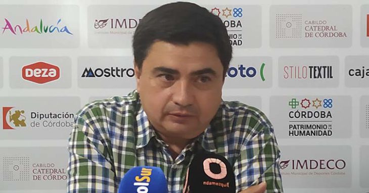 José García Román durante su comparecencia de prensa.