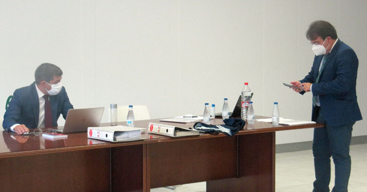 Francisco Estepa junto a Juan Ramón Cuadros, colaborador en la faceta de administrador judicial