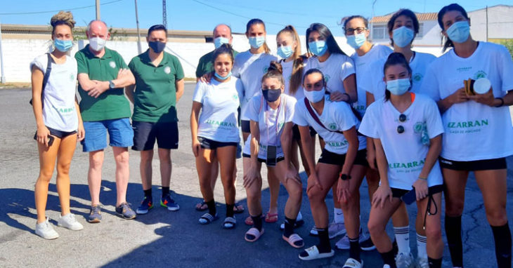 Las jugadoras del Adesal en su viaje a Pozuelo