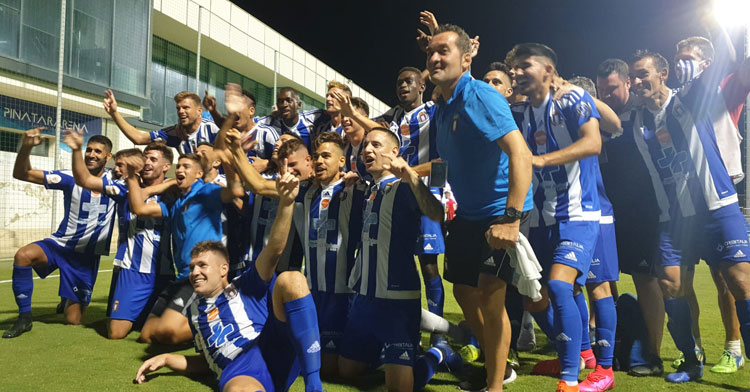 Los jugadores del Lorca Deportiva celebrando su ascenso en julio. Foto: El-Lorquino.com