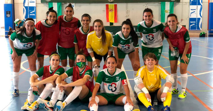 Las jugadoras del Cajasur celebran la victoria ante el Cádiz. Foto: Córdoba Cajasur,