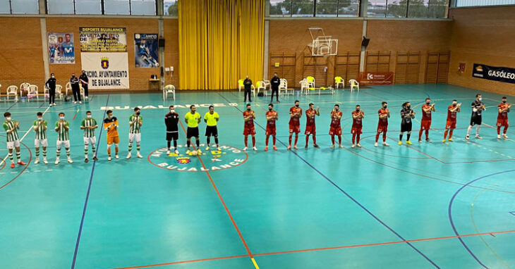 La presentación de los equipos en el José Pérez Pozuelo. Foto: @martintorralbo