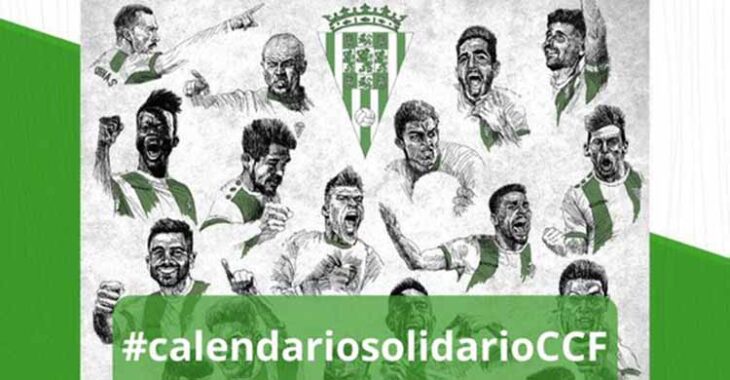 El calendario solidario del Córdoba CF ya está disponible con las caricaturas de todos los futbolista de la plantilla 2020-21.