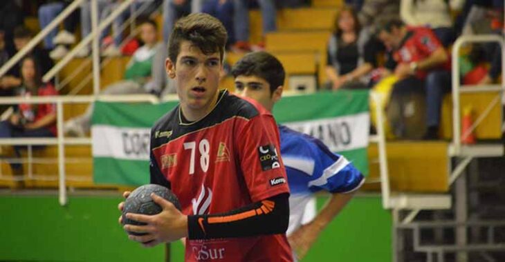 David Estepa con 16 años jugando con el Cajasur Córdoba en Fátima.