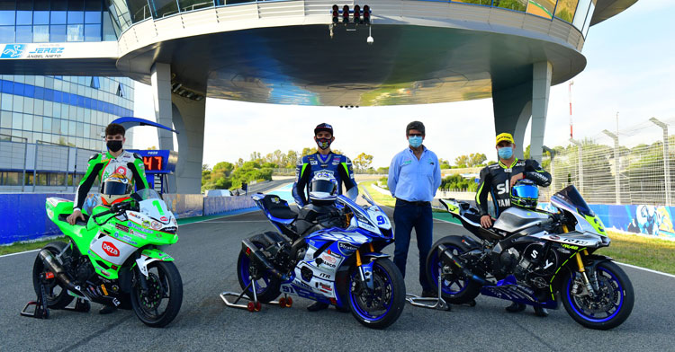 La felicidad de los pilotos de las Balas Verdes en Jerez. Foto: Fernando Sotoca