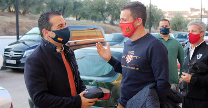 Pablo Lozano, a la izquierda y junto a Martín Torralbo hace unos días en Bujalance. Foto: @martintorralbo