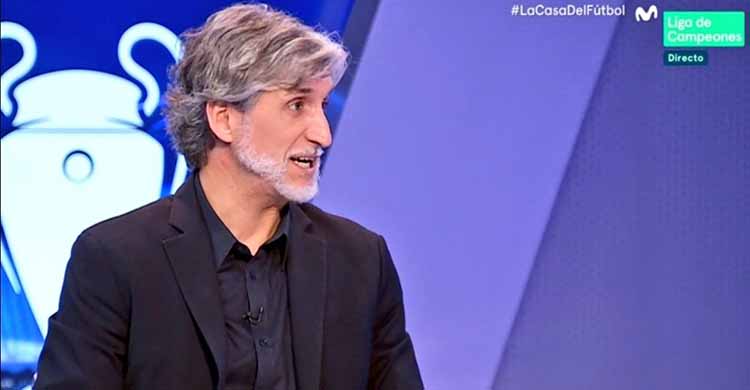 Pablo Alfaro, ahora mismo en directo desde los estudios de Movistar en Madrid, comentando la previa de la jornada de Champions.