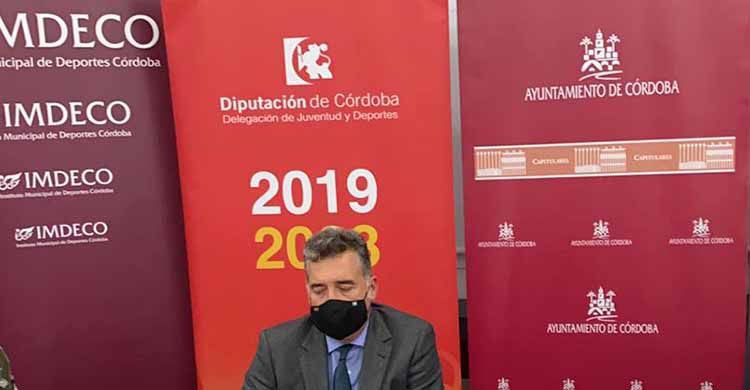 Manuel Torrejimeno, presidente del IMDECO, durante su paso por la Gala Digital de Cordobadeporte.com