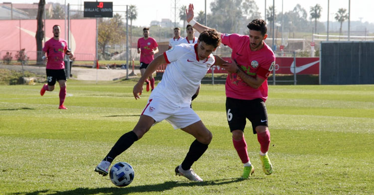 El cuadro aracelitano no pudo con el segundo filial sevillista. Foto: Ciudad de Lucena