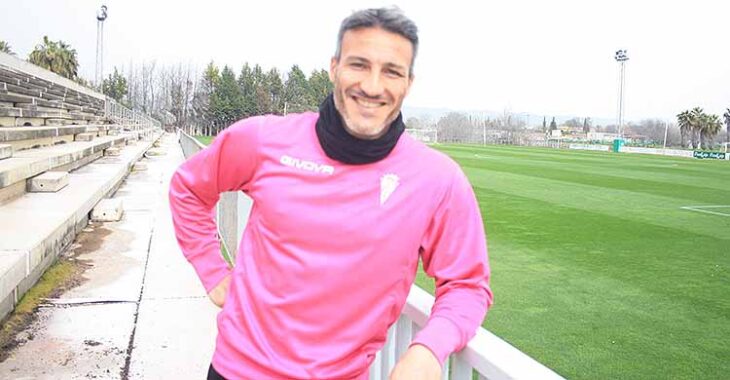 Piovaccari sonríe a la cámara de Cordobadeporte durante la entrevista.